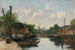 Kanaal in Rotterdam - Eugène Boudin — weergave van het kunstwerk