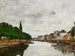Kanaal in de omgeving van Brussel - Eugène Boudin — weergave van het kunstwerk