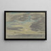 Wolken boven de zee - Eugène Boudin — ingelijst kunstwerk aan de muur