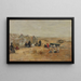 Deauville Strandscène - Eugène Boudin — ingelijst kunstwerk aan de muur