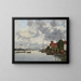 van Pont de Dordrecht sur la Meuse - Eugène Boudin — ingelijst kunstwerk aan de muur