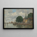 Dordrecht, een havenkade - Eugène Boudin — ingelijst kunstwerk aan de muur