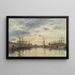 Fécamp, de haven bij zonsondergang - Eugène Boudin — ingelijst kunstwerk aan de muur