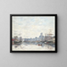 De haven bij mistig weer - Eugène Boudin — ingelijst kunstwerk aan de muur