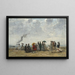 Figuren op het strand - Eugène Boudin — ingelijst kunstwerk aan de muur