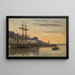 Honfleur Zeilboten - Eugène Boudin — ingelijst kunstwerk aan de muur