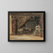 Binnenland Bretagne schilderij, aquarel - Eugène Boudin — ingelijst kunstwerk aan de muur