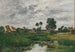 De boerderij, omgeving van Duinkerke - Eugène Boudin — weergave van het kunstwerk