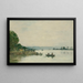 De Seine in Caudebec-en-Caux - Eugène Boudin — ingelijst kunstwerk aan de muur
