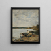 La Touques 's Ochtends - Eugène Boudin — ingelijst kunstwerk aan de muur