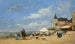 De Trouville-strand - Eugène Boudin — weergave van het kunstwerk
