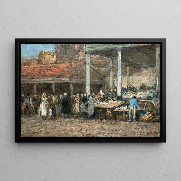Eugne Boudin - Lancien march aux poissons Bruxelles.webp