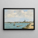 Le Croisic algemeen uitzicht genomen van Pempron - Eugène Boudin — ingelijst kunstwerk aan de muur