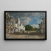 Le Faou, een hoekje van het dorp - Eugène Boudin — ingelijst kunstwerk aan de muur