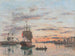 Le Havre, de haven van de toekomst - Eugène Boudin — weergave van het kunstwerk