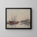 Le Havre, de haven van de Barre - Eugène Boudin — ingelijst kunstwerk aan de muur