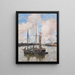 L'entrée du port de Trouville - Eugène Boudin — ingelijst kunstwerk aan de muur