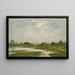 De oevers van de Touques tijdens de vloed - Eugène Boudin — ingelijst kunstwerk aan de muur