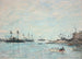 Luchtvaartuigreproductie voorstad Villefranche - Eugène Boudin — weergave van het kunstwerk