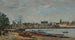 van haven en stad Paimpol - Eugène Boudin — weergave van het kunstwerk