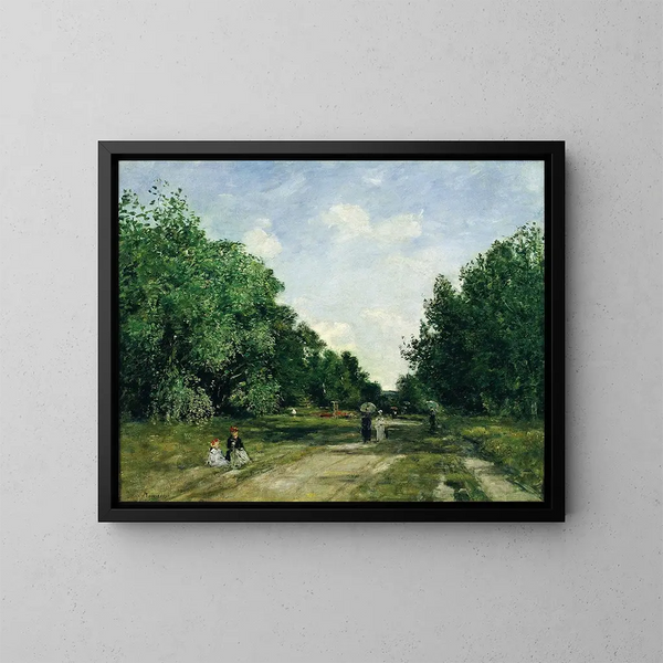 Parc Cordier à Trouville - Eugène Boudin — ingelijst kunstwerk aan de muur