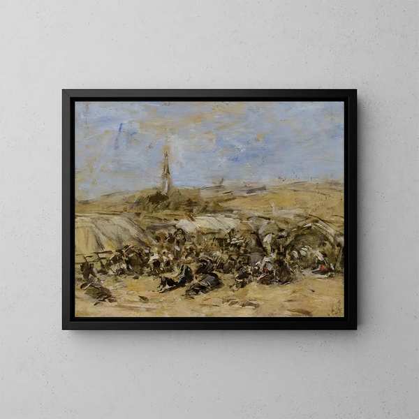 Pardon de Sainte-Anne-la-Palud - Eugène Boudin — ingelijst kunstwerk aan de muur