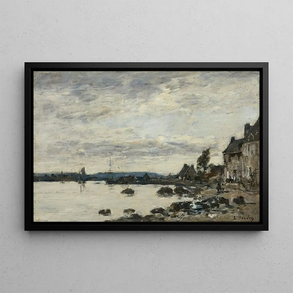 Rivage breton - Eugène Boudin — ingelijst kunstwerk aan de muur