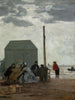 La plage de Deauville - Eugène Boudin — weergave van het kunstwerk