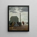 La plage de Deauville - Eugène Boudin — ingelijst kunstwerk aan de muur