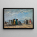 La plage à Trouville - Eugène Boudin — ingelijst kunstwerk aan de muur
