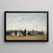 Het strand bij Trouville - Eugène Boudin — ingelijst kunstwerk aan de muur