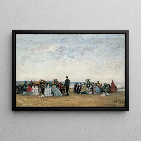 Eugne Boudin - The Beach near Trouville.webp