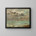 La Côte à Trouville - Eugène Boudin — ingelijst kunstwerk aan de muur