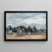 Trouville Strandscène (Casconflict) - Eugène Boudin — ingelijst kunstwerk aan de muur