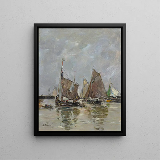 Eugne Boudin - Trouville lappareillage des sardiniers.webp