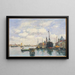 Zeegezicht schilderij aan de Giudecca, Venetië - Eugène Boudin — ingelijst kunstwerk aan de muur