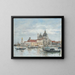 Venetië, de Salute, de Douane - Eugène Boudin — ingelijst kunstwerk aan de muur