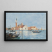 Venetië, San Giorgio kerk - Eugène Boudin — ingelijst kunstwerk aan de muur