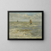 Zeilboten op zee - Eugène Boudin — ingelijst kunstwerk aan de muur