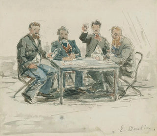 Eugne Boudin - la ferme SaintSimon Jongkind mile van Marcke Claude Monet et le pre Achard.webp