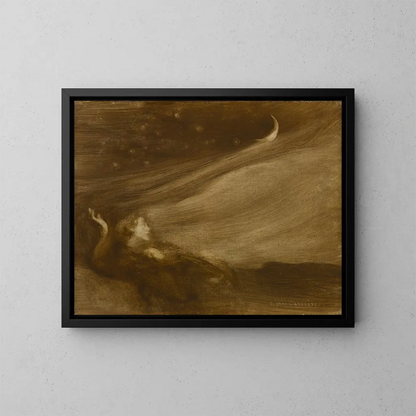 The Contemplator - Eugène Carrière — framed artwork on a wall
