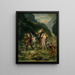 Angélique et le blessé Médor - Eugène Delacroix — ingelijst kunstwerk aan de muur
