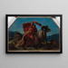 Hercules doden de centaur Nessus - Eugène Delacroix — ingelijst kunstwerk aan de muur