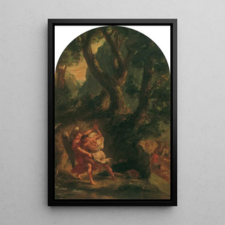 Eugne Delacroix - Jakob ringt mit dem Engel.webp