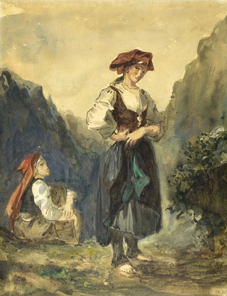 Eugne Delacroix - Peasant Women from the Region of the EauxBonnes.webp