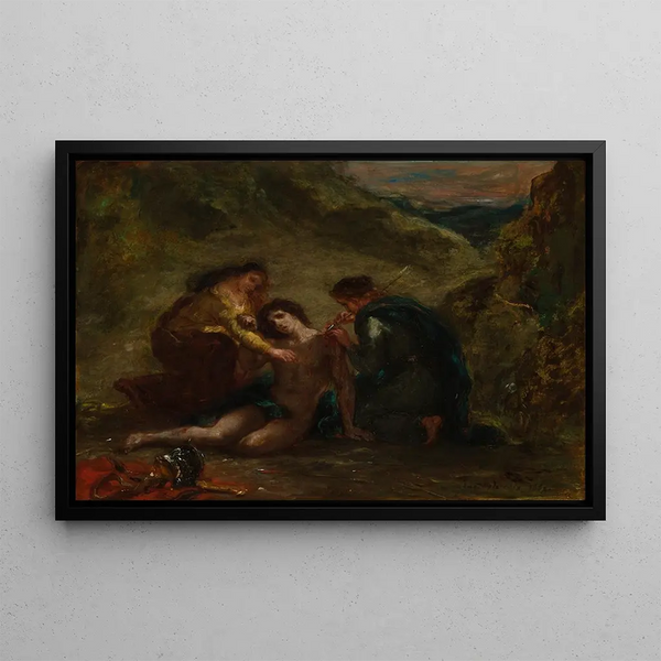Eugne Delacroix - St Sebastian with St Irene and Attendant.webp