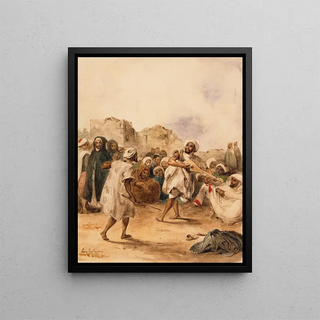 Eugne Delacroix - Strolling Players.webp