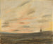 Studie van de hemel frpillon - Eugène Delacroix — weergave van het kunstwerk