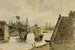 De oude brug in Nantes - Eugène Delacroix — weergave van het kunstwerk