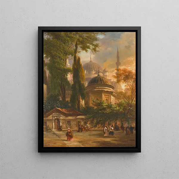 La basilique Sainte-Sophie de Constantinople - Eugène Flandin — framed artwork on a wall